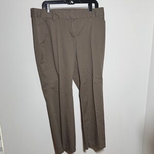 Ann Taylor Petites Signature‎ flat front Chinos pants Sz 14P